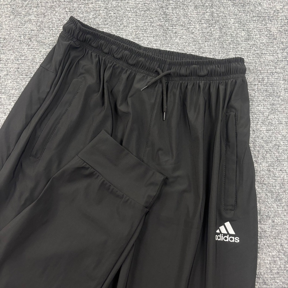 Adidas Joggers 3XL Black Elastic Waist Drawstring Athletic Pants Womens